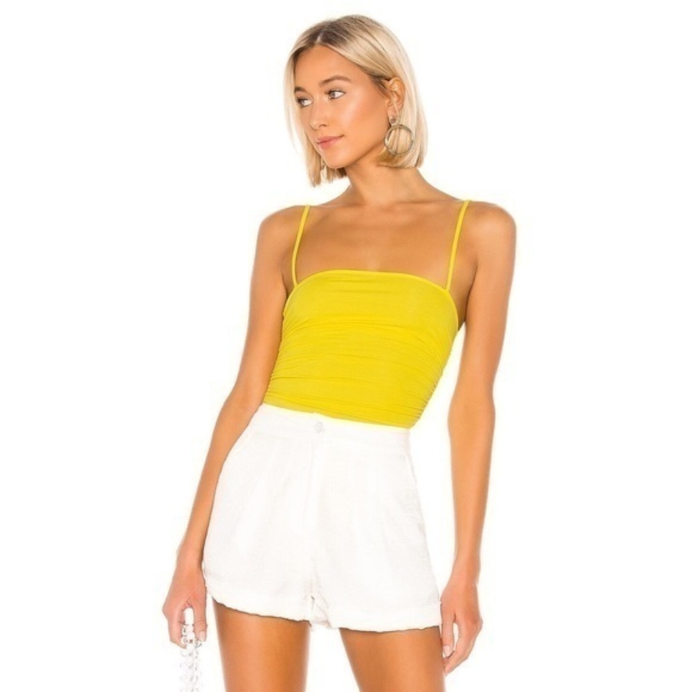 Lovers and Friends Marilyn Bodysuit in Yellow